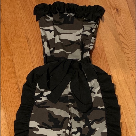 Fashion Nova Pants - Camo jumpsuit